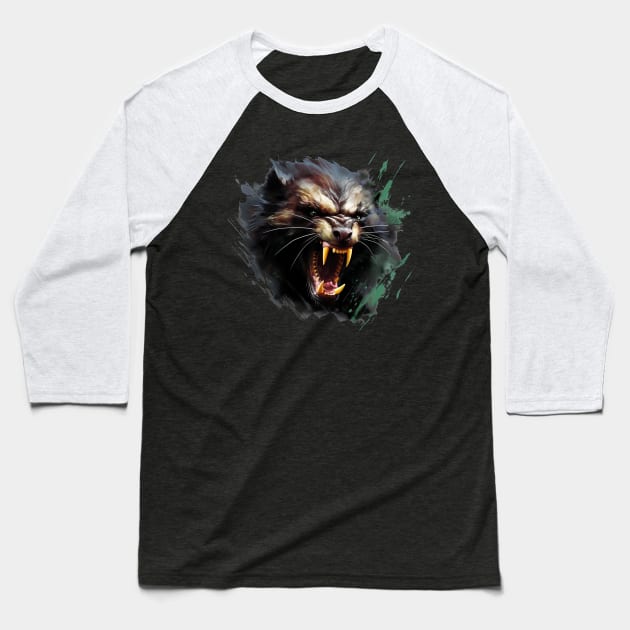 Splatter Wolverine Baseball T-Shirt by LikeABith